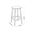 Babila Counter Stool - Bleached Ash at Online8 Furniture Auckland NZ