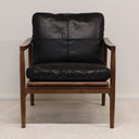 Bailey Leather Armchair Black at Online8 Furniture Auckland NZ