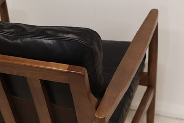Bailey Leather Armchair Black at Online8 Furniture Auckland NZ