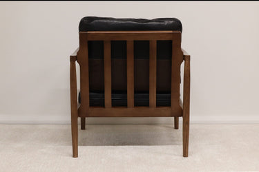 Bailey Leather Armchair Black at Online8 Furniture Auckland NZ