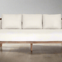 Bali 2 Seat Sofa - Oak & Rattan at Online8 Furniture Auckland NZ