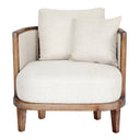 Bali Armchair - Oak & Rattan at Online8 Furniture Auckland NZ