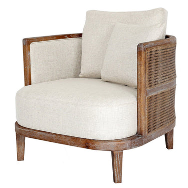 Bali Armchair - Oak & Rattan at Online8 Furniture Auckland NZ