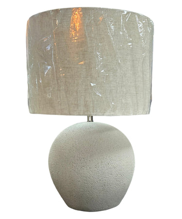 Ball Table Lamp with Linen Shade at Online8 Furniture Auckland NZ