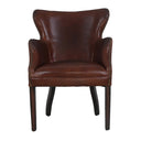 Baltimore Occasional Leather Chair: Vintage Cigar at Online8 Furniture Auckland NZ