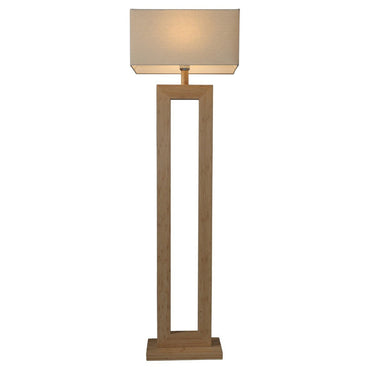 Bamboo & Linen Floor Lamp 2 - Natural at Online8 Furniture Auckland NZ