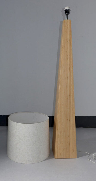 Bamboo & Linen Floor Lamp 3 - Natural at Online8 Furniture Auckland NZ