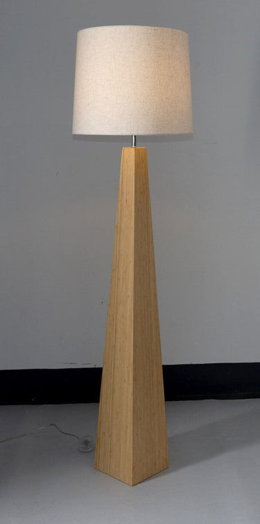 Bamboo & Linen Floor Lamp 3 - Natural at Online8 Furniture Auckland NZ