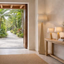 Bamboo & Linen Floor Lamp 3 - Natural at Online8 Furniture Auckland NZ