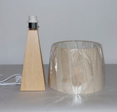 Bamboo & Linen Table Lamp 2 - Natural at Online8 Furniture Auckland NZ