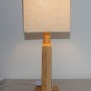 Bamboo & Linen Table Lamp - Natural at Online8 Furniture Auckland NZ
