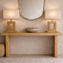 Bamboo & Linen Table Lamp - Natural at Online8 Furniture Auckland NZ