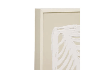 Banana Palm Textured Art - Natural Frame at Online8 Furniture Auckland NZ