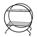 Delilah 2 Tier Bar Cart - Black at Online8 Furniture Auckland NZ
