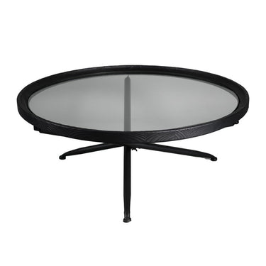 Barcelona Round Coffee Table - Black at Online8 Furniture Auckland NZ