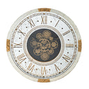 Baroque Round Wall Clock with Gears at Online8 Furniture Auckland NZ