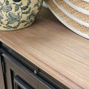 Bastian 4 Door Curved Sideboard - Antique Black at Online8 Furniture Auckland NZ