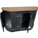 Bastian 4 Door Curved Sideboard - Antique Black at Online8 Furniture Auckland NZ