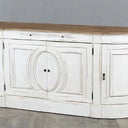 Bastian 4 Door Sideboard Distressed White - 2100mm at Online8 Furniture Auckland NZ