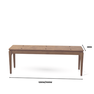 Baur Bench Seat - 1200 at Online8 Furniture Auckland NZ