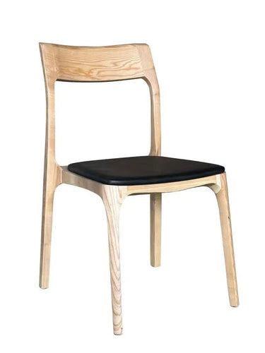 Baur Dining Chair - Natural & Black at Online8 Furniture Auckland NZ