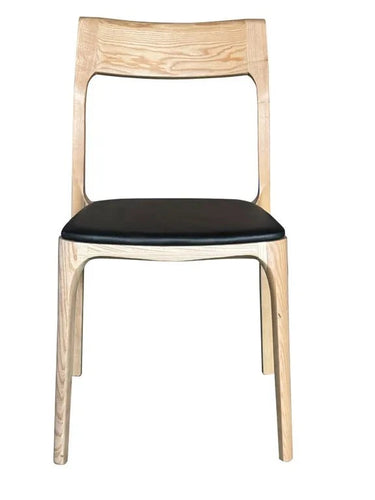 Baur Dining Chair - Natural & Black at Online8 Furniture Auckland NZ