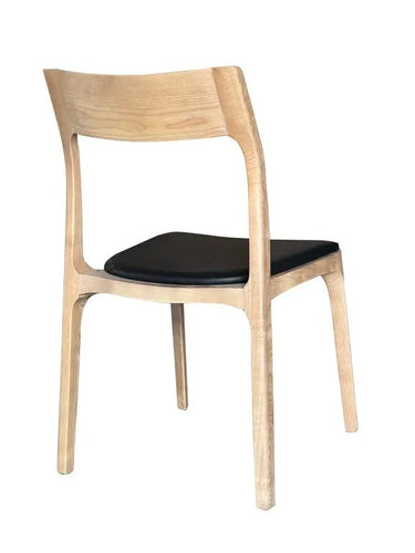 Baur Dining Chair - Natural & Black at Online8 Furniture Auckland NZ