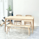 Baur Dining Table - Natural at Online8 Furniture Auckland NZ