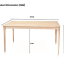 Baur Dining Table - Natural at Online8 Furniture Auckland NZ