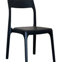 Baur Leather Dining Chair - Black at Online8 Furniture Auckland NZ