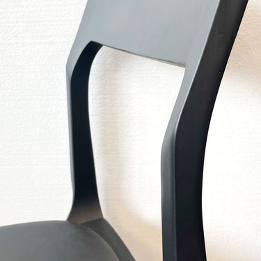 Baur Leather Dining Chair - Black at Online8 Furniture Auckland NZ