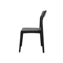 Baur Leather Dining Chair - Black at Online8 Furniture Auckland NZ