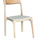 Baur Leather Dining Chair - Natural at Online8 Furniture Auckland NZ
