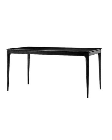 Baur Mid-Century Ashwood Dining Table - Black 1800mm at Online8 Furniture Auckland NZ