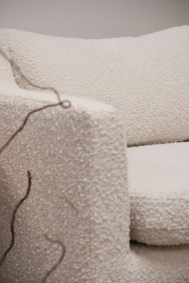 Baxter Oscar Swivel Boucle Armchair at Online8 Furniture Auckland NZ