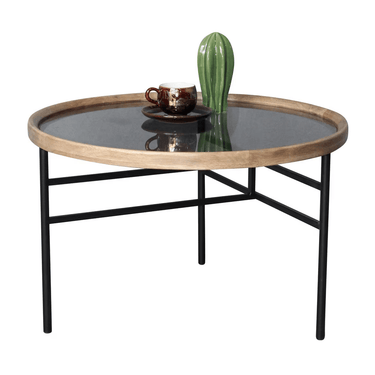 Baxton Round Coffee Table - 60cm at Online8 Furniture Auckland NZ