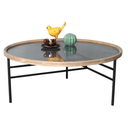 Baxton Round Coffee Table - 80cm at Online8 Furniture Auckland NZ