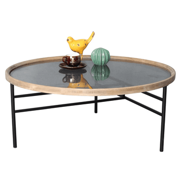 Baxton Round Coffee Table - 80cm at Online8 Furniture Auckland NZ