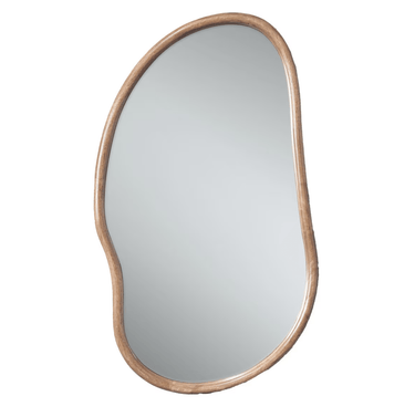Baxton Wooden Squiggle Wall Mirror at Online8 Furniture Auckland NZ