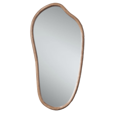 Baxton Wooden Squiggle Wall Mirror at Online8 Furniture Auckland NZ