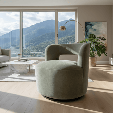 Bayberry Swivel Chair -Sage at Online8 Furniture Auckland NZ