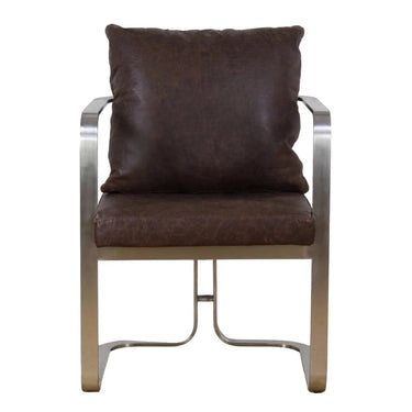 Beaubourg Leather Armchair - Vintage Brown at Online8 Furniture Auckland NZ