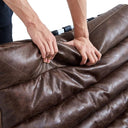 Beaubourg Leather Chair with Ottoman at Online8 Furniture Auckland NZ