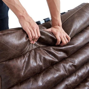Beaubourg Leather Chair with Ottoman at Online8 Furniture Auckland NZ