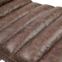 Beaubourg Top Grain Leather Chaise - Vintage Brown at Online8 Furniture Auckland NZ