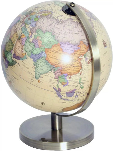 Beige World Globe - 28cm at Online8 Furniture Auckland NZ