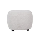 Milly Accent Ottoman - White & Taupe at Online8 Furniture Auckland NZ