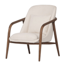 Bella Occasional Chair - Cream/Walnut at Online8 Furniture Auckland NZ