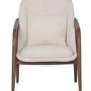 Bella Occasional Chair - Cream/Walnut at Online8 Furniture Auckland NZ