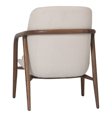 Bella Occasional Chair - Cream/Walnut at Online8 Furniture Auckland NZ